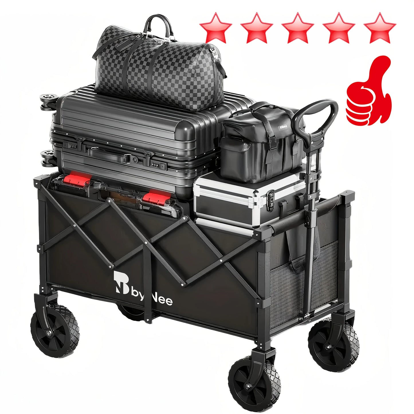 Large Capacity Camping Trolley Cart