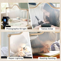 48W Half Moon LED Nail Lamp – Foldable Beauty Desk Light