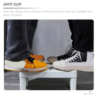 White Thick Toilet Stool Foot Anti Slip Foldable Adult Potty Step Squatting Aid Bathroom Poop Seat For Adults Home