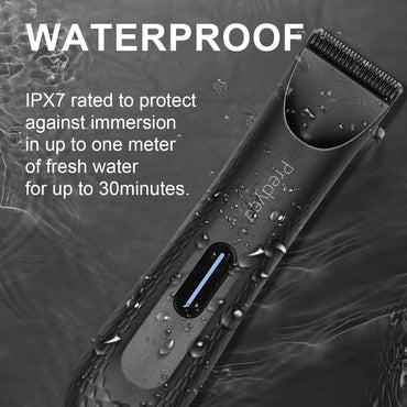Waterproof Men’s Groin Hair Trimmer – Ceramic Blade Groomer