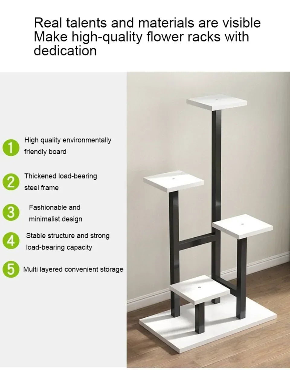 Plant Stand Household Multi-layer Plants Shelves Environment protection Flower Pot Holder Plant Rack Shelves Balcony Flower Rack