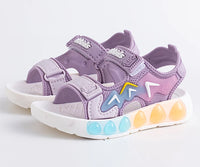 Sport Sandals For Children Breathable Wear-resistant Soft Shoes With Adjustable Velcro Boys & Girls Outdoor Footwear Summer