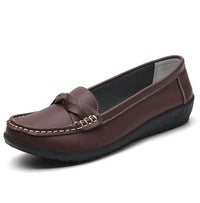 Women's Flat Shoes Fashion Outdoor Loafers For Women Comfortable Moccasins Genuine Leather Shoes For Woman Footwear