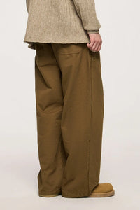 Men’s Wide-Leg Street Style Work Pants Autumn 2025