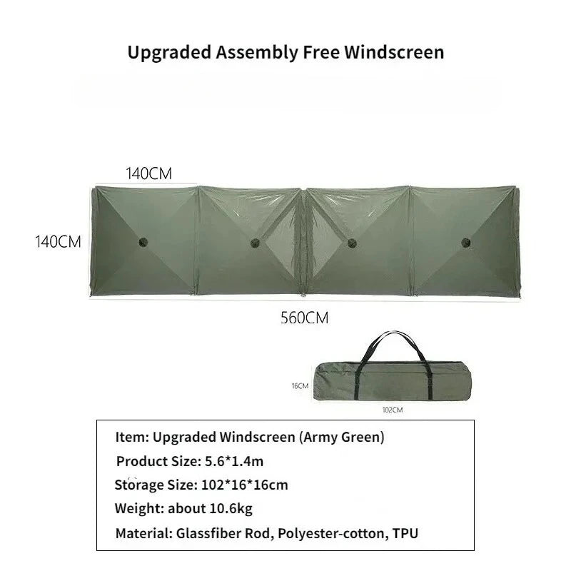 Collapsible Camping Windscreen Stove Wind-Resistant Outdoor