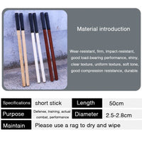 Wushu Stick Self-defense Solid Wood Stick 50cm Philippine Short Stick Emergency Short Stick Escape Tool High-quality Wood