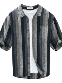 Men’s Elegant Striped Long Sleeve Shirt