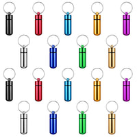 Waterproof Aluminum Pill Holder – Keychain Storage Container