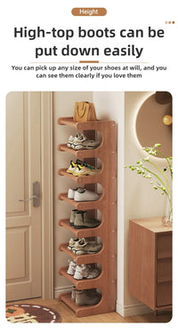 Shoe rack, home dormitory corner, small narrow style, multi-layer storage rack, entrance door, rental shoe cabinet