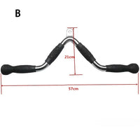 Heavy-Duty Lat Pull Down T-Bar & V-Bar – Gym Attachments
