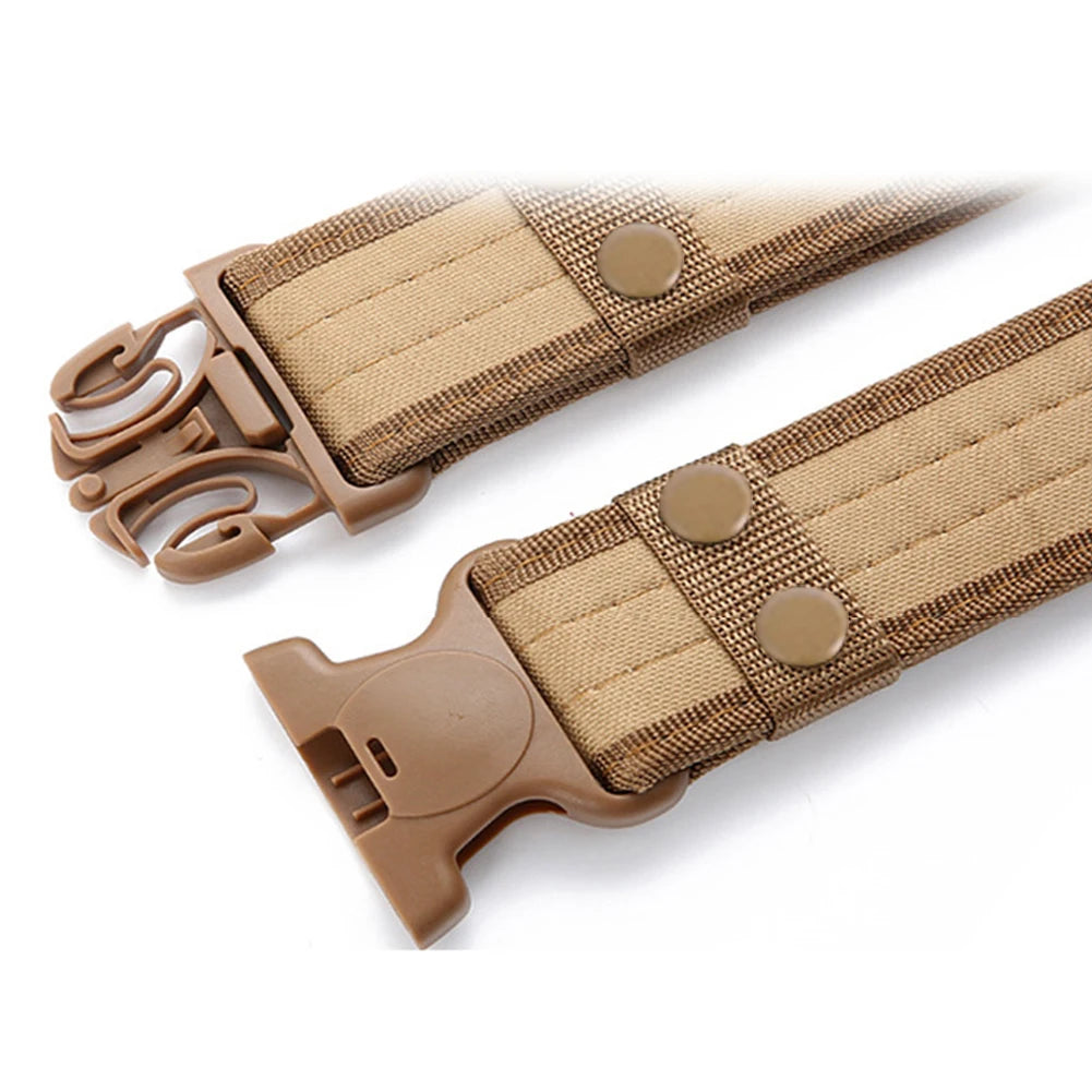 Men’s Tactical Combat Belt – Quick Release Canvas Strap