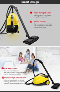 220V Electric Steam Cleaner – 2000W High-Temp Disinfection