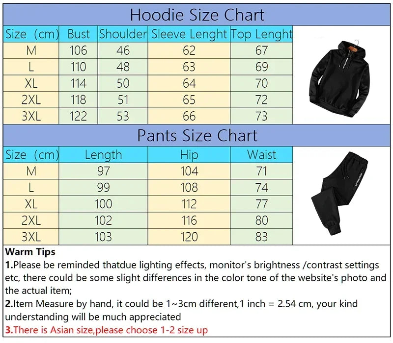 Men’s Half-Zip Casual Sweatshirt & Hoodie Set