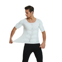 Men’s Fake Muscle Shaper Shirt Cosplay & Fitness Undershirt
