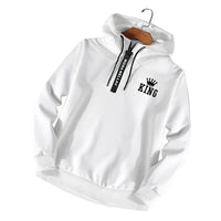 Men’s Half-Zip Casual Sweatshirt & Hoodie Set