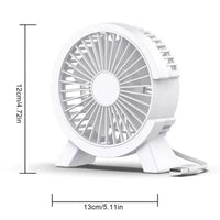 Portable USB Mini Fan – Silent Rechargeable Air Cooler