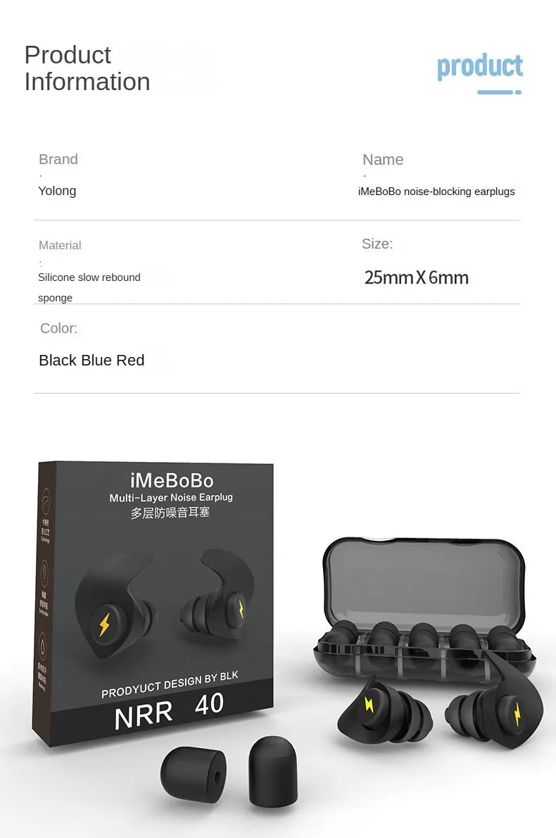 Noise-Cancelling Silicone Earplugs – Sleep & Soundproof