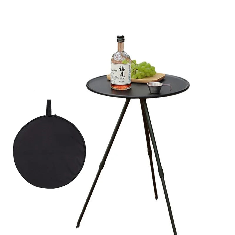 Portable Round Camping Table Adjustable & Lightweight