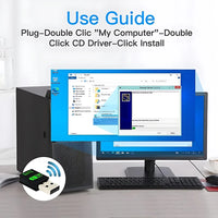 600Mbps USB WiFi Bluetooth Adapter – Dual Band 2-in-1