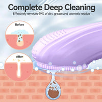 Heated Silicone Facial Cleansing Brush – 5 Speed Rechargeable
