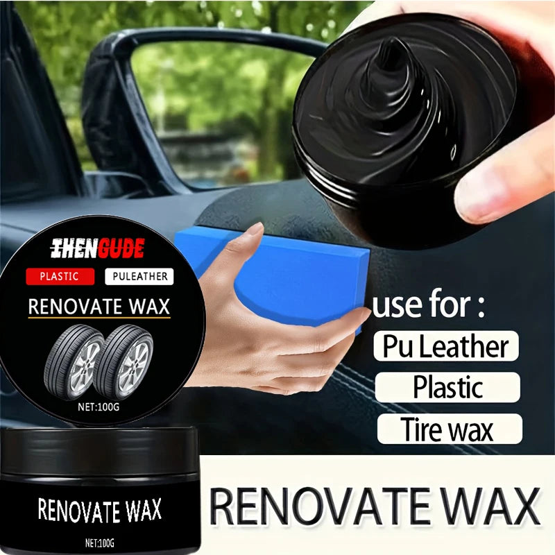 Car Interior & Exterior Care Kit – Wax & Renovation Paste 100g