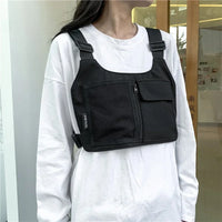 Unisex Hip-Hop Chest Rig Bag – Tactical Streetwear Vest