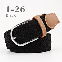 Unisex Colorful Canvas Belt – 107/120cm Casual Luxury Nylon Girdle for Men & Women
