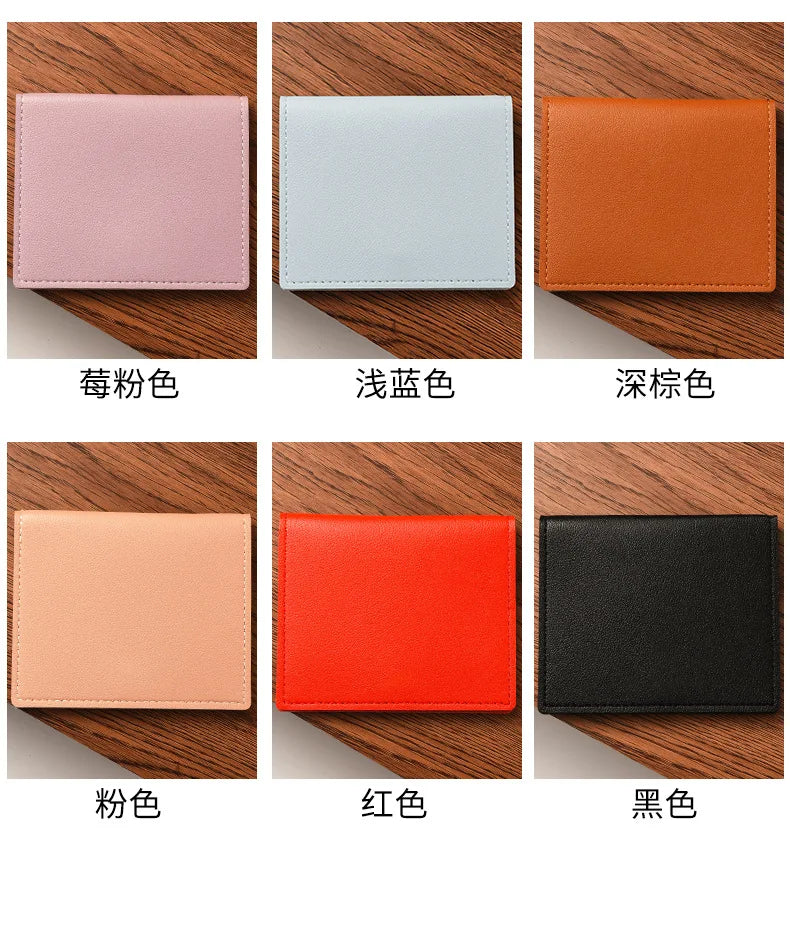 Women Men Credit Card Bag Ultra-thin Small Bank Card Driver's License Card Holder Wallet Male Simple Card Holder Bag