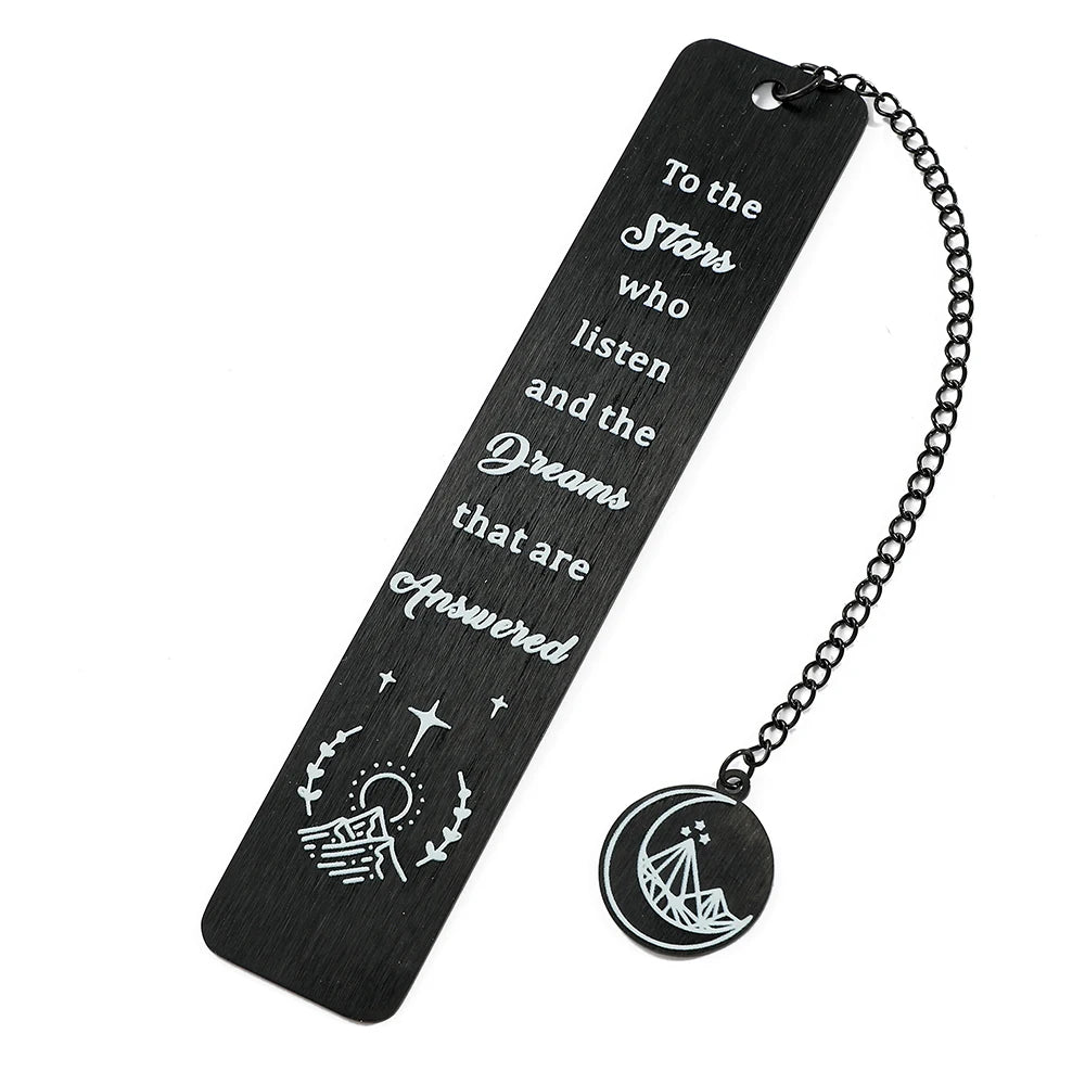 Stainless steel bookmarks designed for students, Kawaii book accessories for returning to school as learning stationery