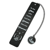 Stainless steel bookmarks designed for students, Kawaii book accessories for returning to school as learning stationery