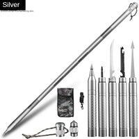 Outdoor Mountaineering Stick Multi Functional Self Defense Stick Car Mounted Tactical Mountain Camping Supplies Set Tools