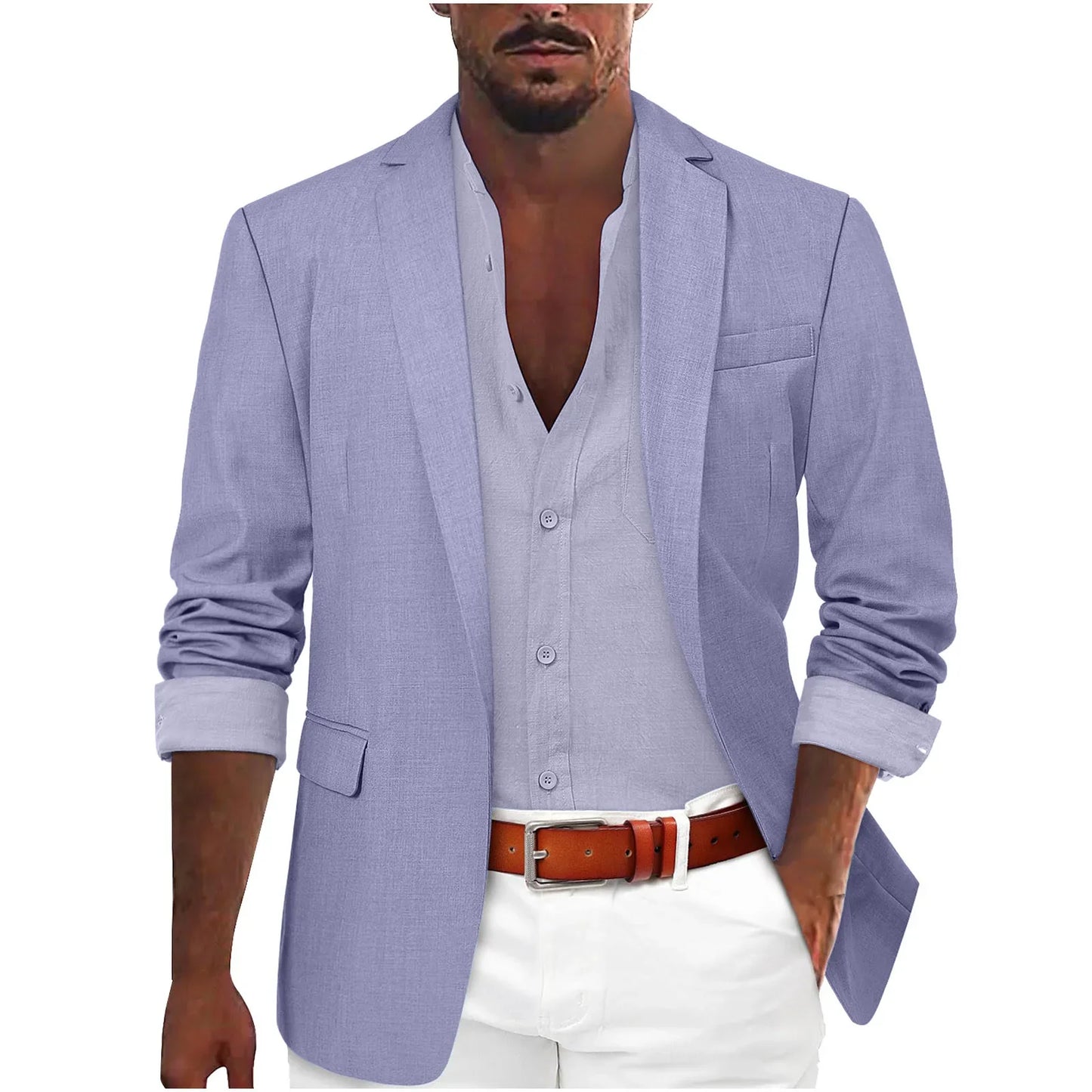Men's Slim Fit Blazer – Casual Business Suit Jacket