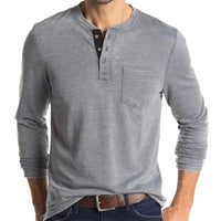 Men’s Casual Long Sleeve Elastic T-Shirt