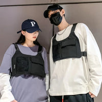 Unisex Hip-Hop Chest Rig Bag – Tactical Streetwear Vest