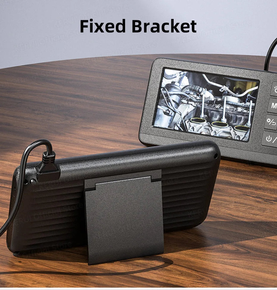 Dual Lens Industrial Endoscope Camera with Screen IP67