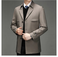 Trench Coat – Business Casual Single Breasted Jacket