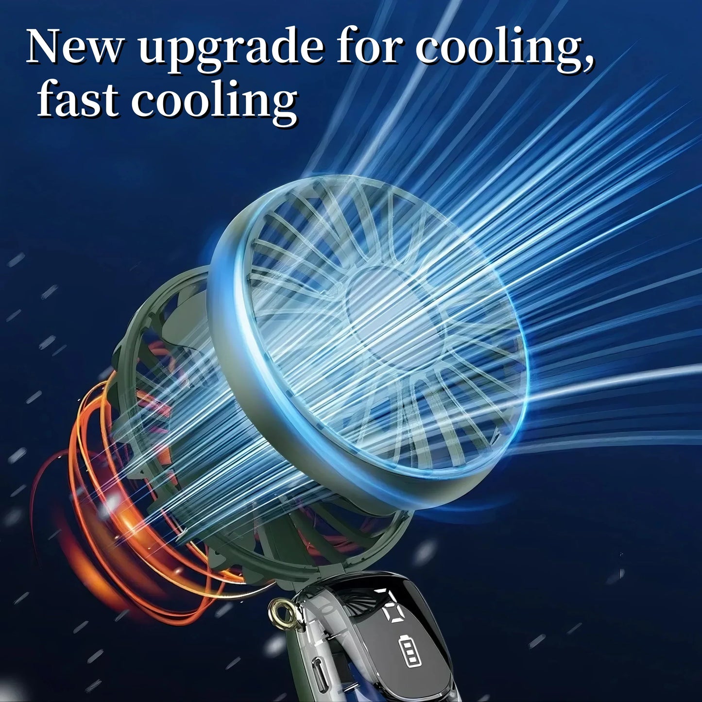 Portable Mini Handheld Neck Hanging Fan USB Rechargeable Battery Foldable Phone Holder with Aromatherapy  for Car  Home  Office