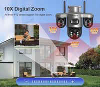 LS VISION V380 Pro 4G Solar PTZ Security Camera 15MP