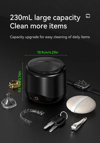 Ultrasonic Cleaner for Dentures 42-45KHz Professional Ultrasonic Cleaning Machine for All Dental Jewelry Watche Household Washer
