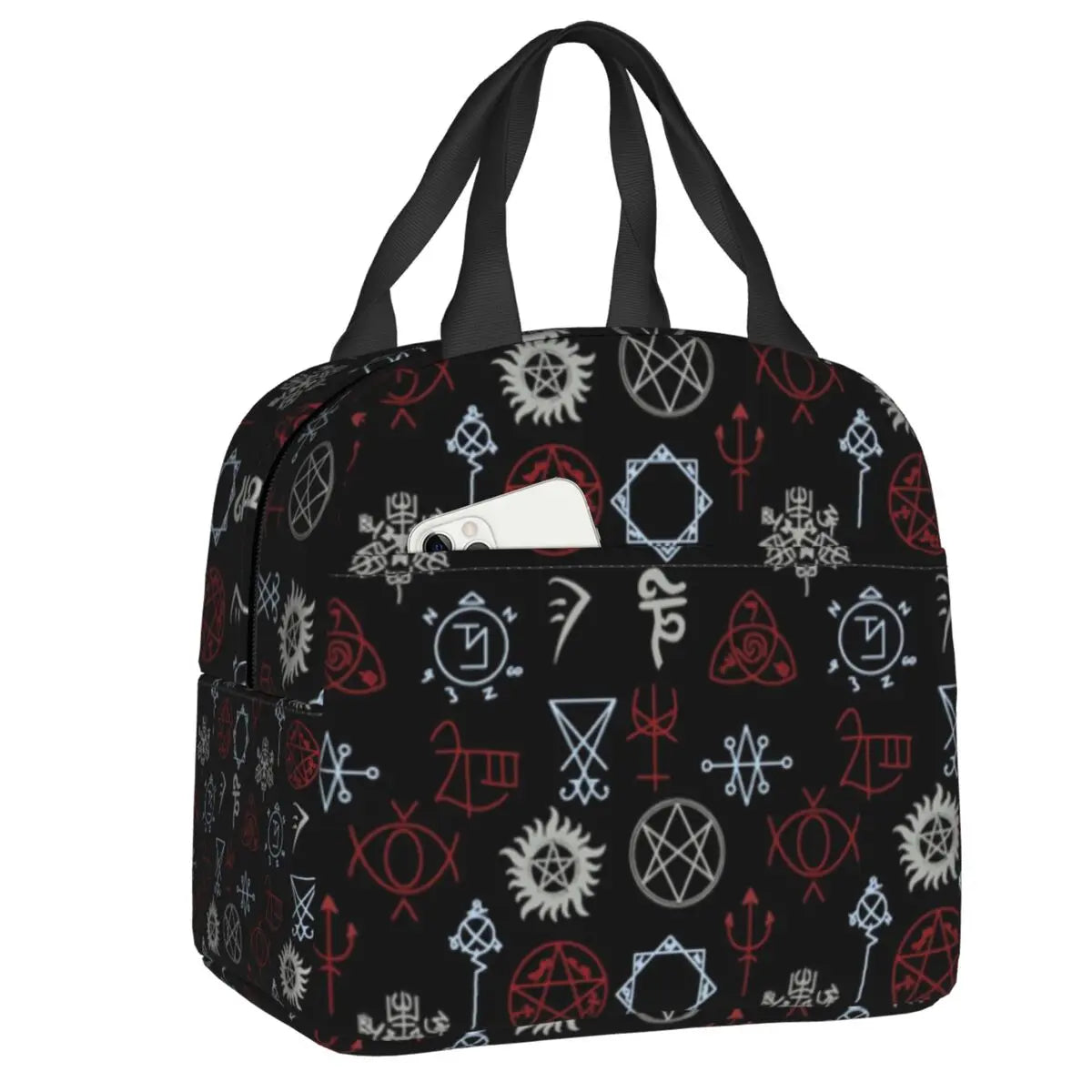 Supernatural Insulated Lunch Tote Bag for Women The Family Business Winchester Things Cooler Thermal Bento Box Outdoor Camping