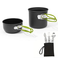 Portable Camping Cookware Set Outdoor Cooking Pot Kit