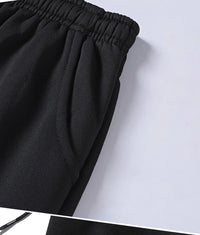 Pants for men in autumn and winter, thickened with fleece for outerwear, casual pants, warm lamb wool sports sweatpants