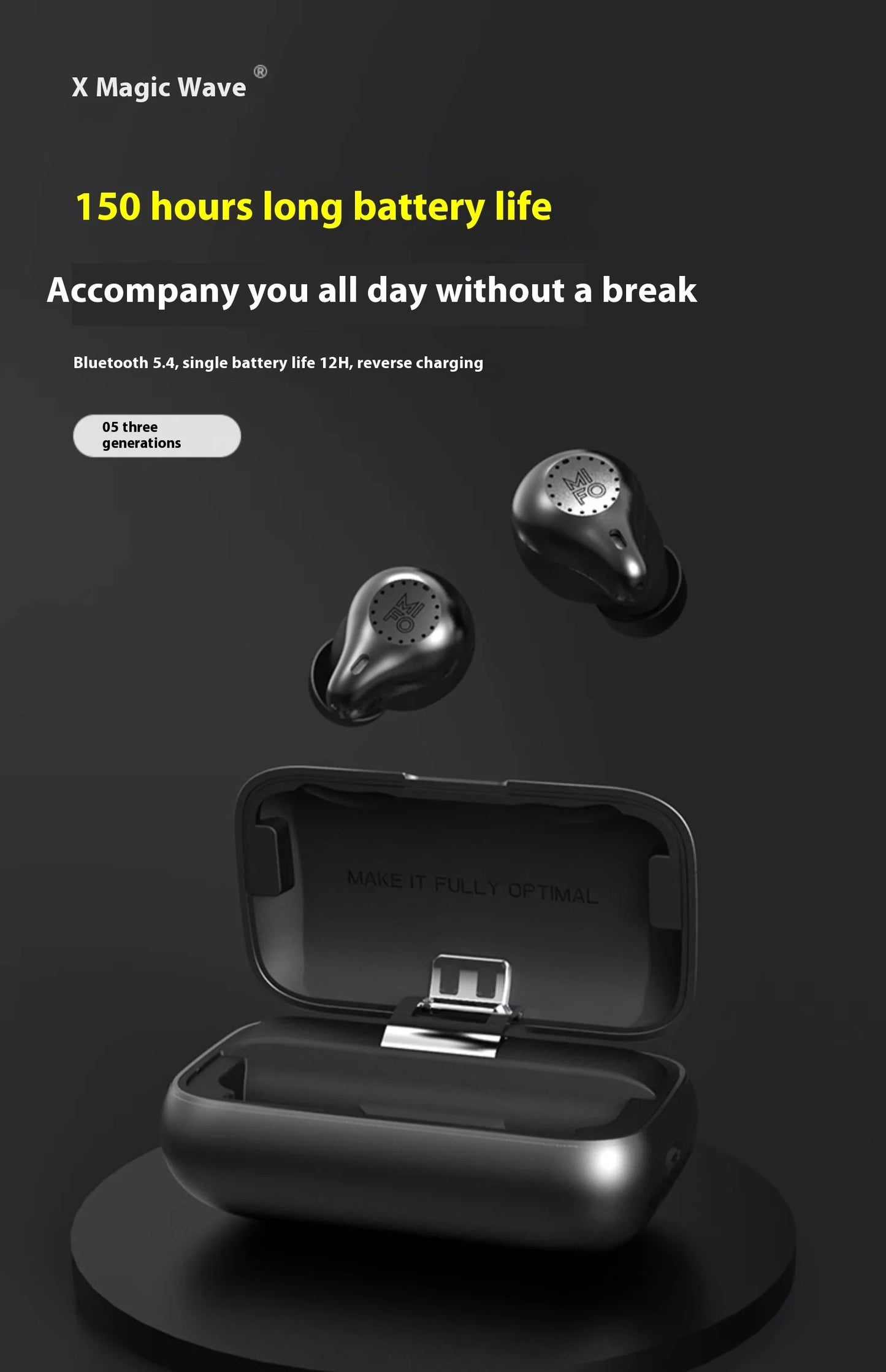 MIFO O5 Gen 3 Wireless Earbuds – Noise Canceling, Waterproof