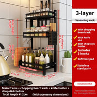 2-Layer Stainless Steel Kitchen Storage & Dish Rack