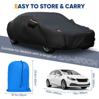 Universal Black Car Cover Dust & Sun Protection