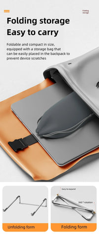 Portable Laptop Stand Aluminum Alloy Support Computer Bracket Ultra light Foldable Non-slip Notebook Holder for Macbook Air Pro