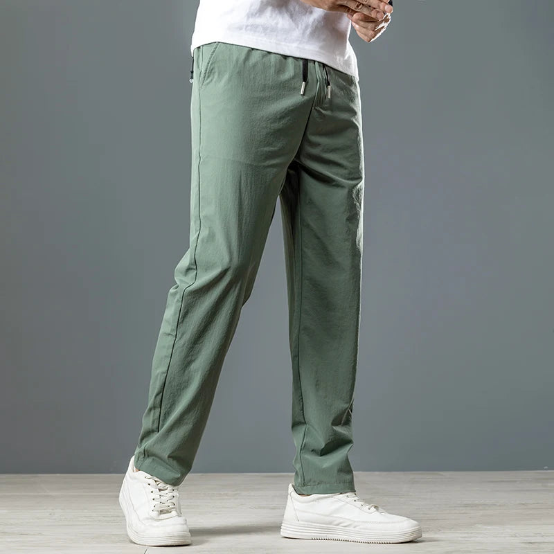 Men’s Ice Silk Stretch Business Casual Pants