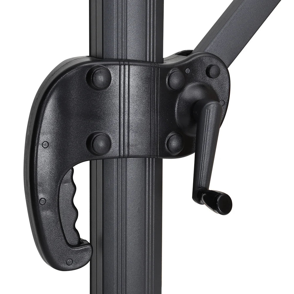 Breeins 3M Tilting Aluminium Cantilever Parasol – Dark Grey