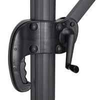 Breeins 3M Tilting Aluminium Cantilever Parasol – Dark Grey