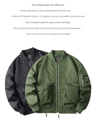 Men’s Cargo Jacket Winter Warm Streetwear